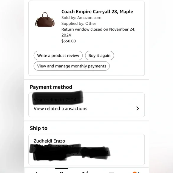 Coach Empire 28 Maple with gold hardware. - Picture 15 of 16